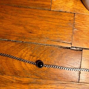 Onyx Sterling Silver Choker Necklace